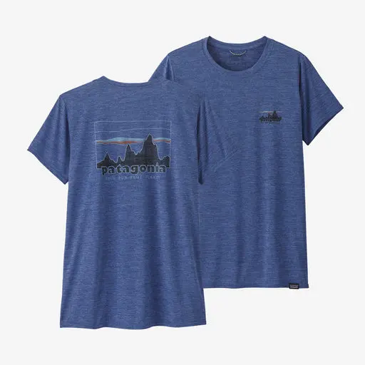 Patagonia Cap Cool Daily Graphic Short-Sleeve Tee – 73 Skyline Pattern In Current Blue X-Dye 1