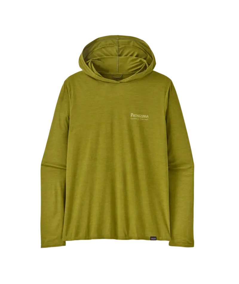 Patagonia Cap Cool Daily Hooded Long-Sleeve Graphic Shirt In Graze Green X-Dye 1