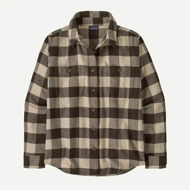 Patagonia Fjord Flannel Shirt – Buffalo Check In Otter Brown 1