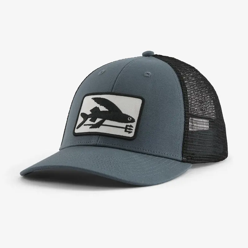 Patagonia Flying Fish Low-Profile Trucker Hat – Plume Grey 1