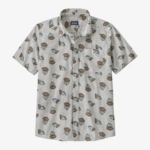 Patagonia Go To Short-Sleeve Shirt In Wool-Blend White 1