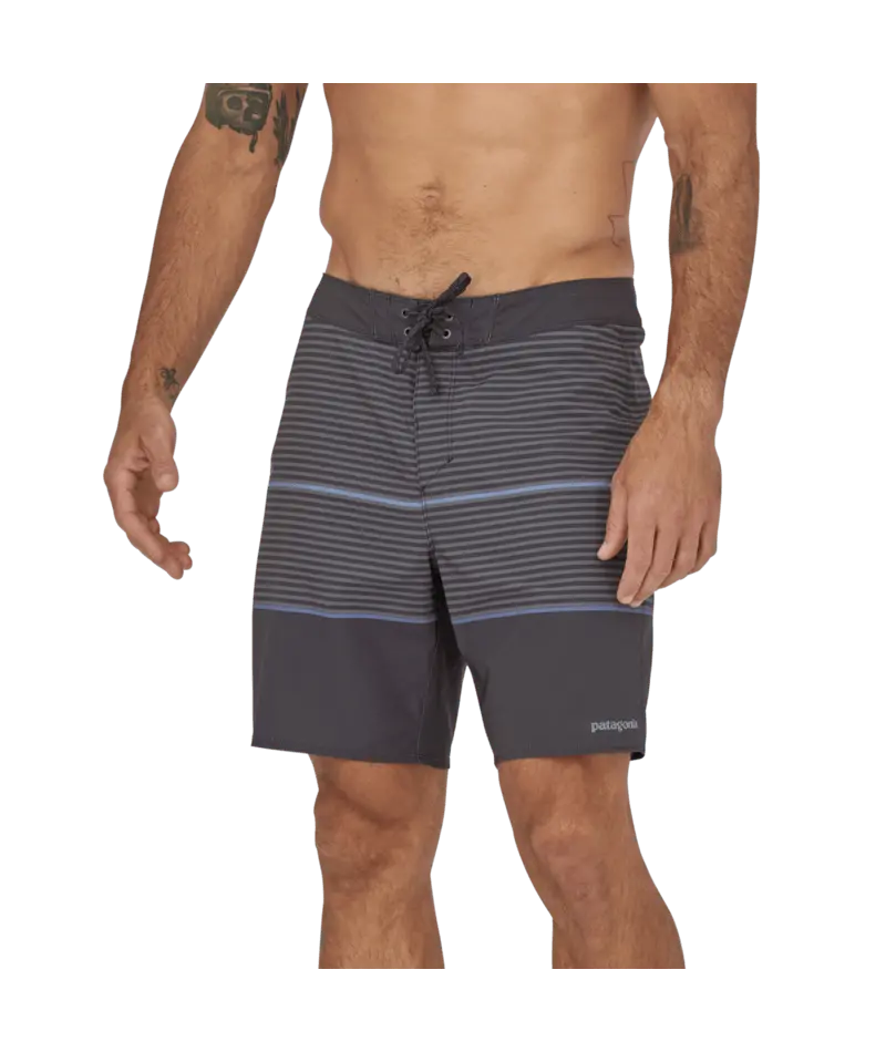 Patagonia Hydropeak 18-Inch Boardshorts In Olivas Stripe (Ink Black) 1