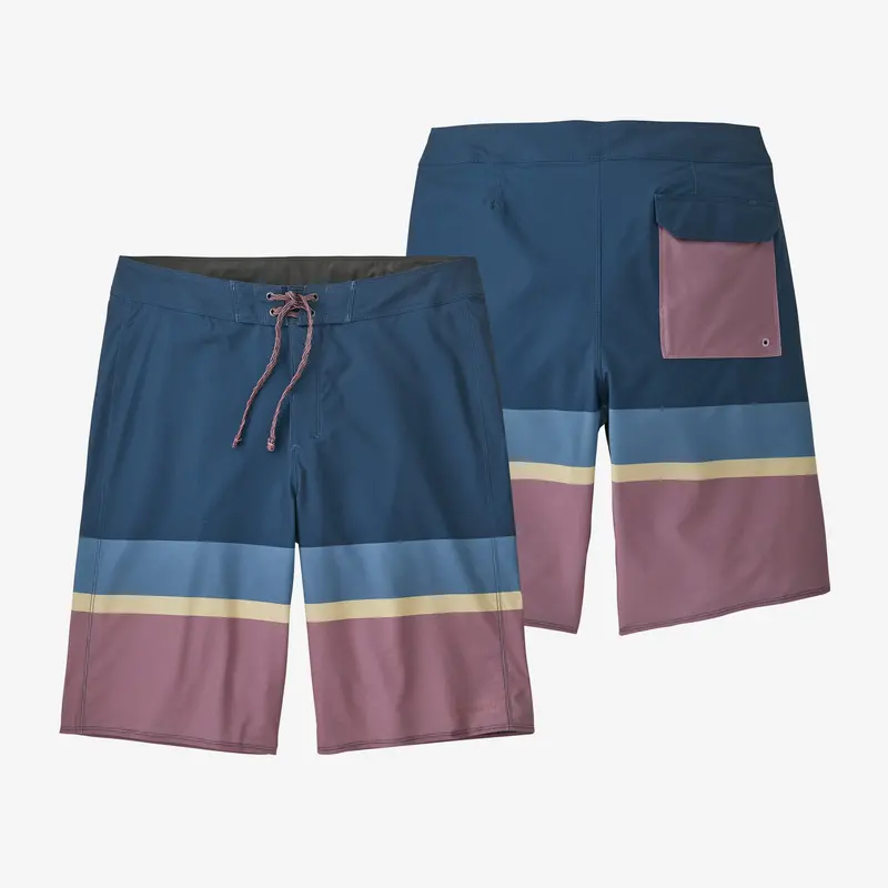 Patagonia Hydropeak 21" Men'S Boardshorts In Topa Stripe – Evening Mauve 1