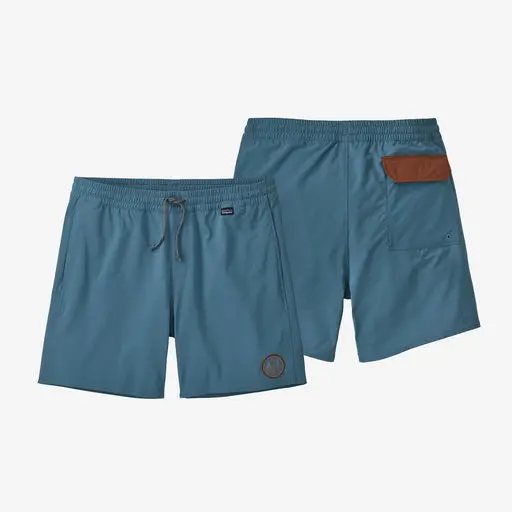 Patagonia Hydropeak Volley 16 Pigeon Blue Boardshorts – Peak Protector Badge 1