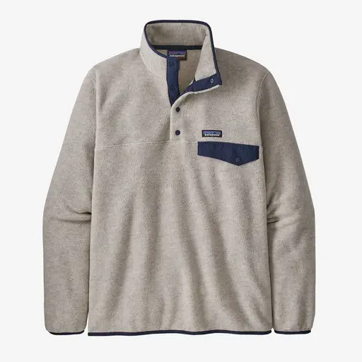 Patagonia Lightweight Synch Snap-T Pullover In Oatmeal Heather 1
