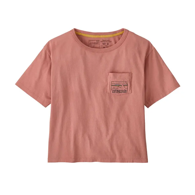 Patagonia Organic Cotton Easy-Cut Pocket Tee – Sunfade Pink 1