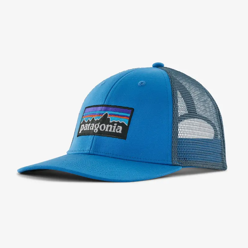 Patagonia P-6 Logo Low-Profile Trucker Hat – Vessel Blue 1