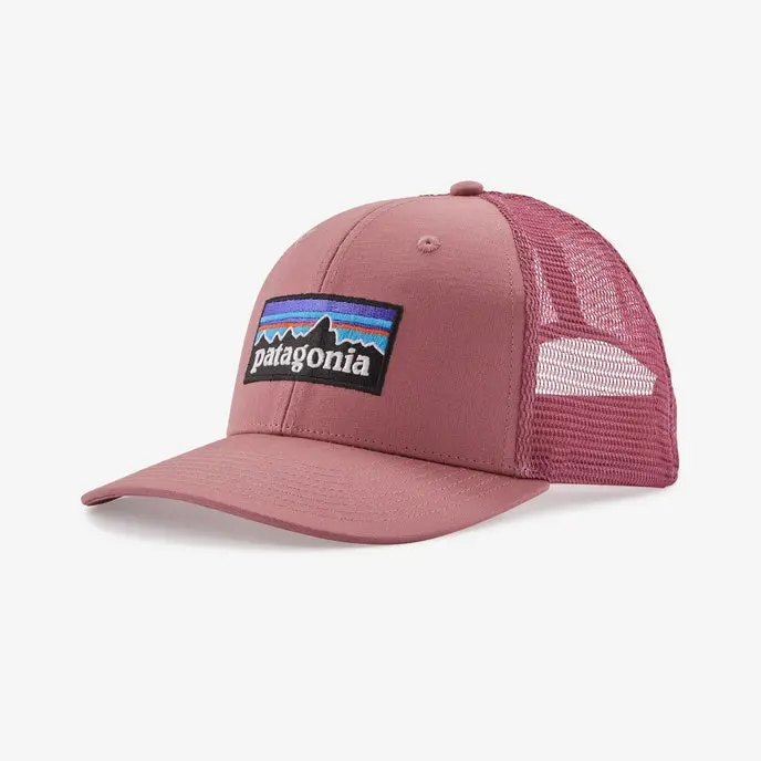 Patagonia P-6 Logo Trucker Hat In Light Star Pink 1