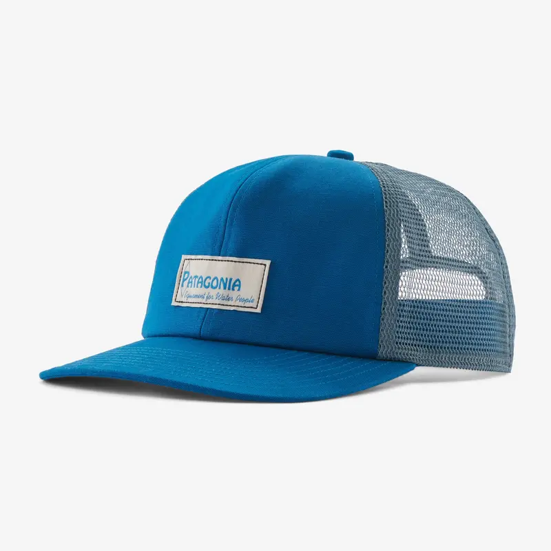 Patagonia Relaxed Fit Trucker Hat With Water People Label In Endless Blue 1
