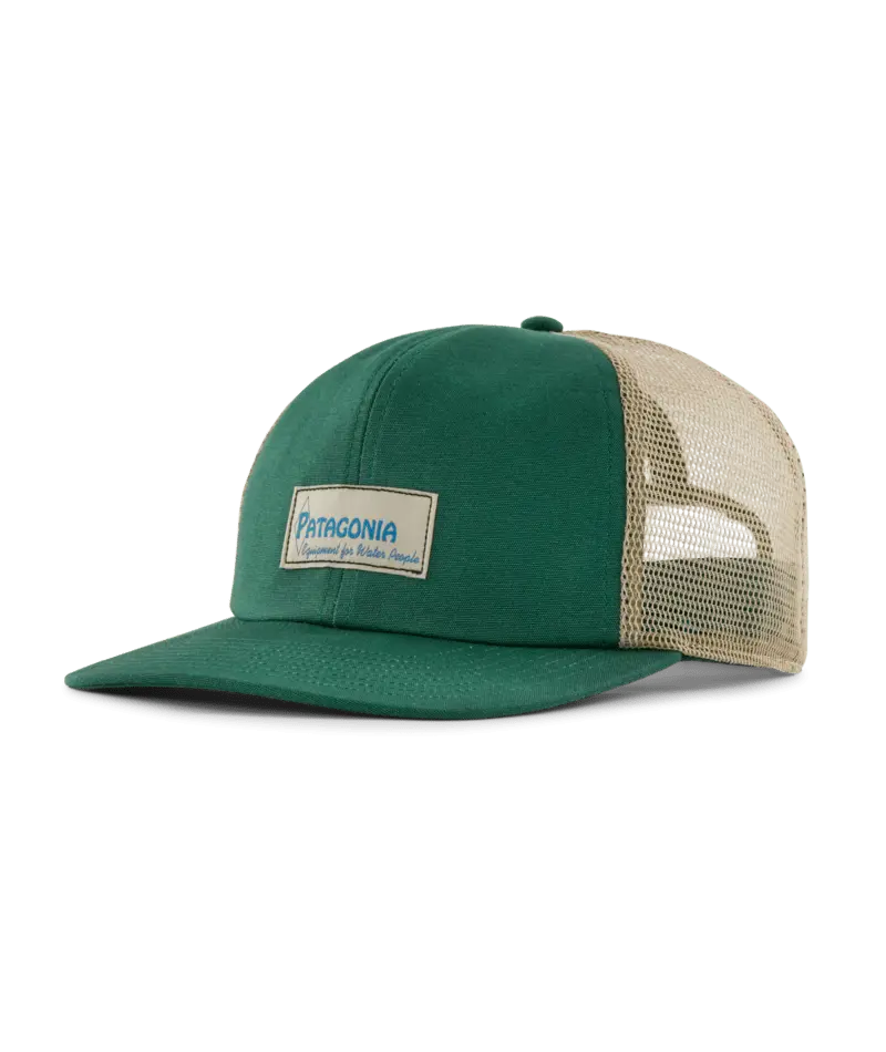 Patagonia Relaxed Water People Label Conifer Trucker Hat 1