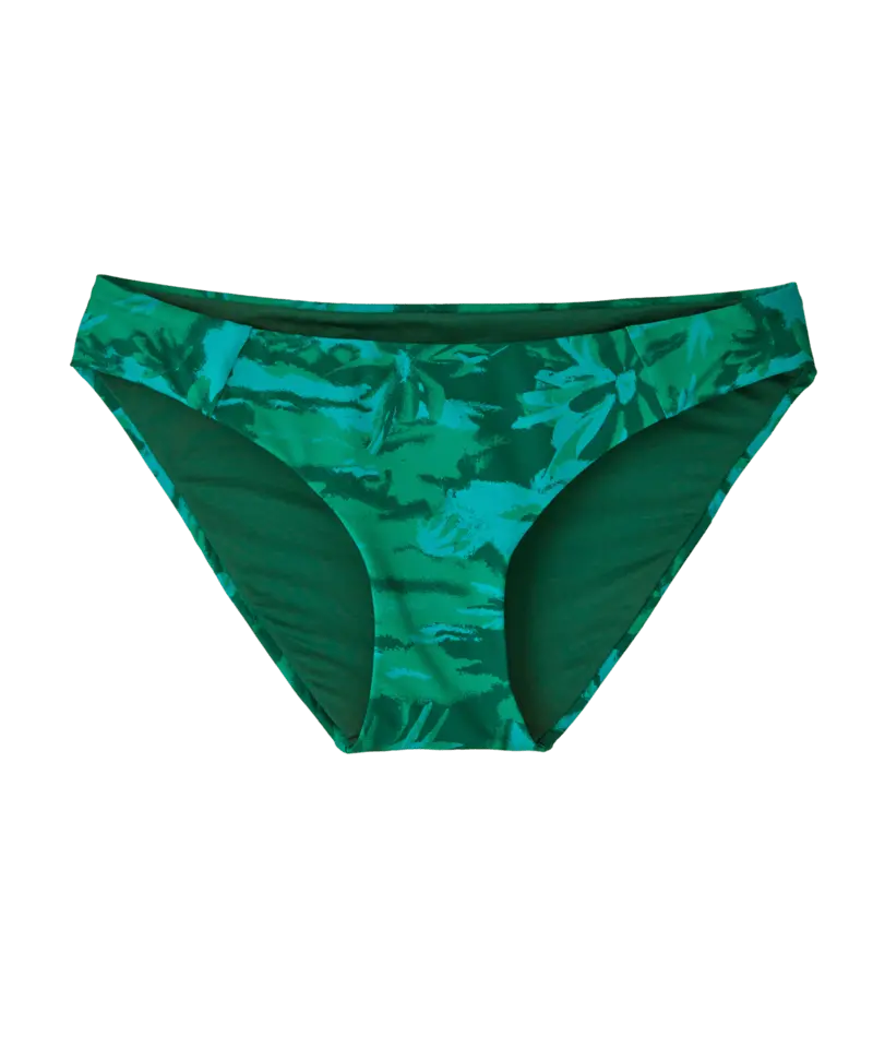 Patagonia Sunamee Bottom – Conifer Green With Cliffs & Waves Design 1