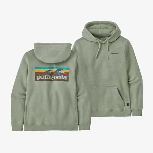Patagonia Uprisal Hooded Sweatshirt With Boardshort Logo – Salvia Green 1