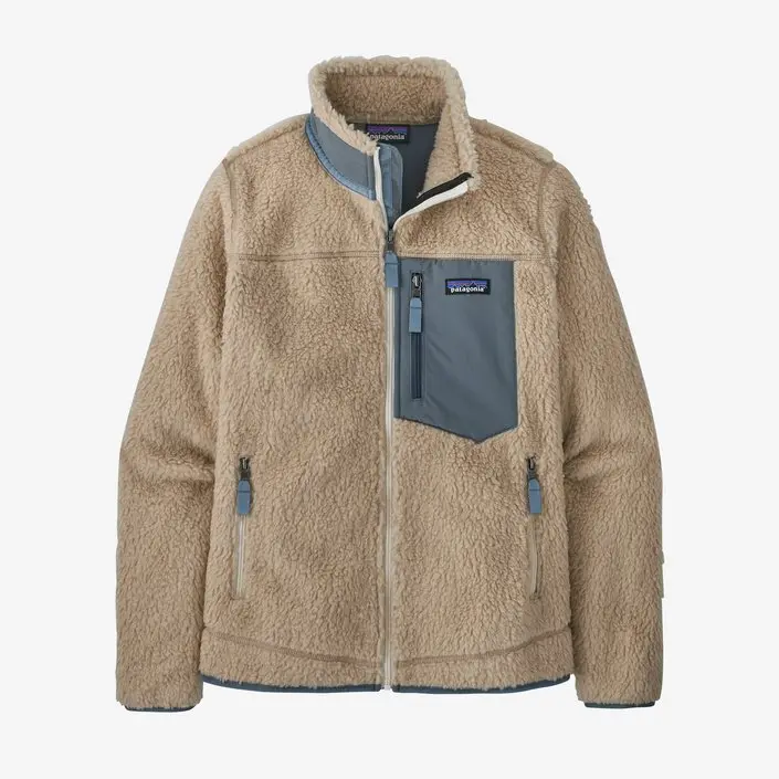 Patagonia Women'S Classic Retro-X Jacket In Dark Natural With Plume Grey Accents 1