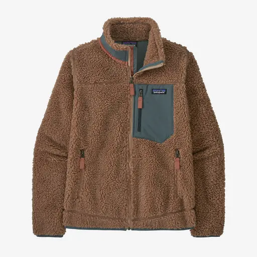 Patagonia Women'S Classic Retro-X Jacket In Pampas Tan With Nouveau Green Accents 1