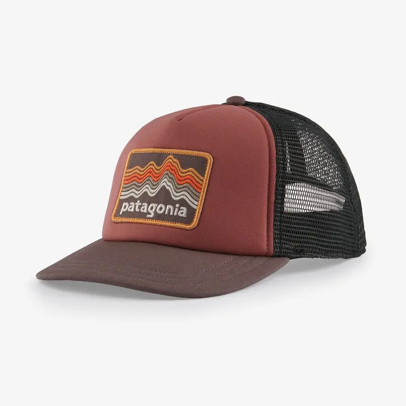 Patagonia Women'S Ridge Rise Stripe Interstate Hat In Dusky Brown 1