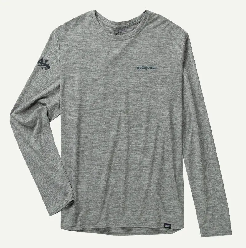 Patagonia X Real Cap Cool Daily Long-Sleeve Shirt – Abalone Blue & Feather Grey 1