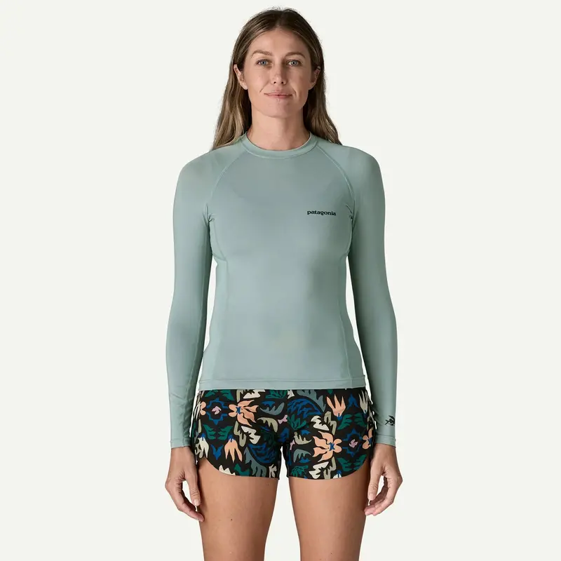 Patagonia X Real Women’S R0 Long-Sleeve Rashguard – Blue Sage 1