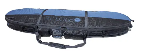 Pro-Lite Armored Coffin Board Bag For 2–3 Surfboards – Brushed Blue/Black 1