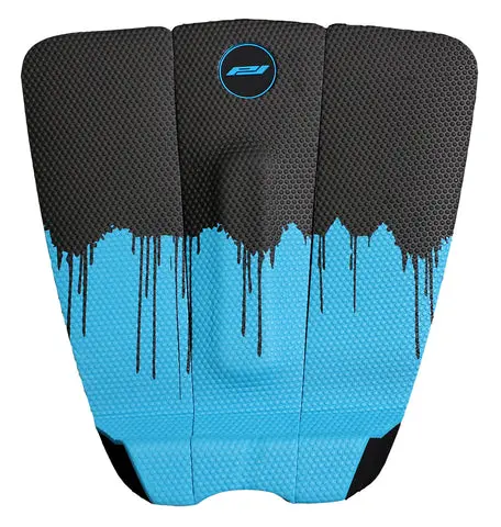 Pro-Lite Drip V2 Black-And-Cyan Traction Pad 1
