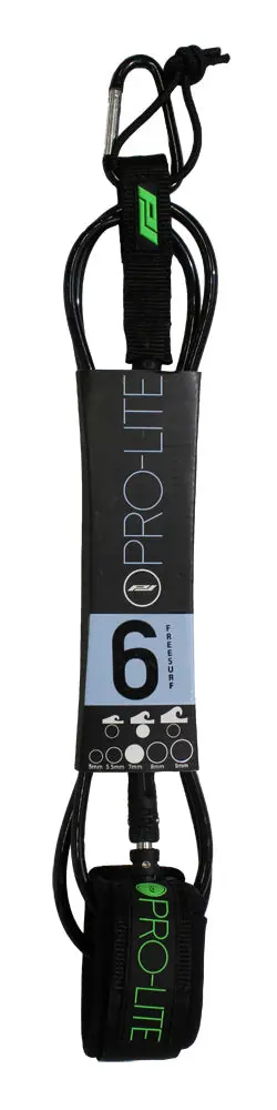 Pro-Lite Freesurf Ankle Leash – 6-Foot, 7Mm Black Cord 1