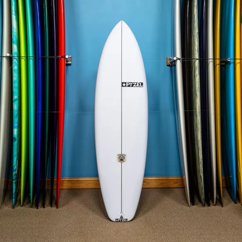 Pyzel White Tiger – Pu/Poly Performance Surfboard (6'8") 1
