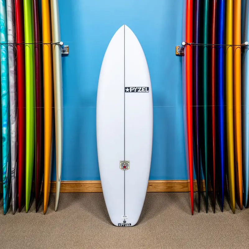 Pyzel White Tiger Surfboard – 6'0" Pu/Poly Progressive Midlength 1