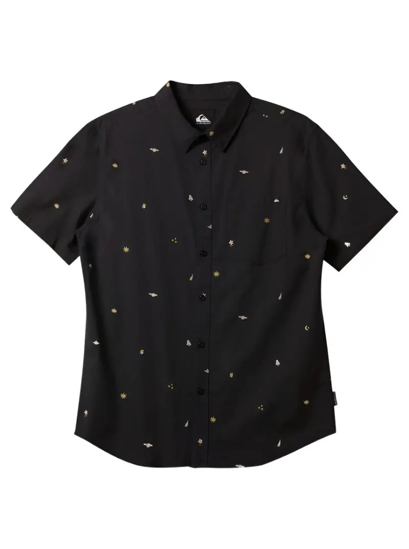 Quiksilver Apero Classic Short-Sleeve Shirt – Tarmac 1