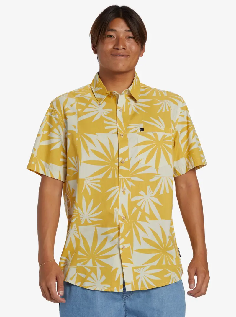 Quiksilver Apero Organic Cotton Shirt In Ochre 1