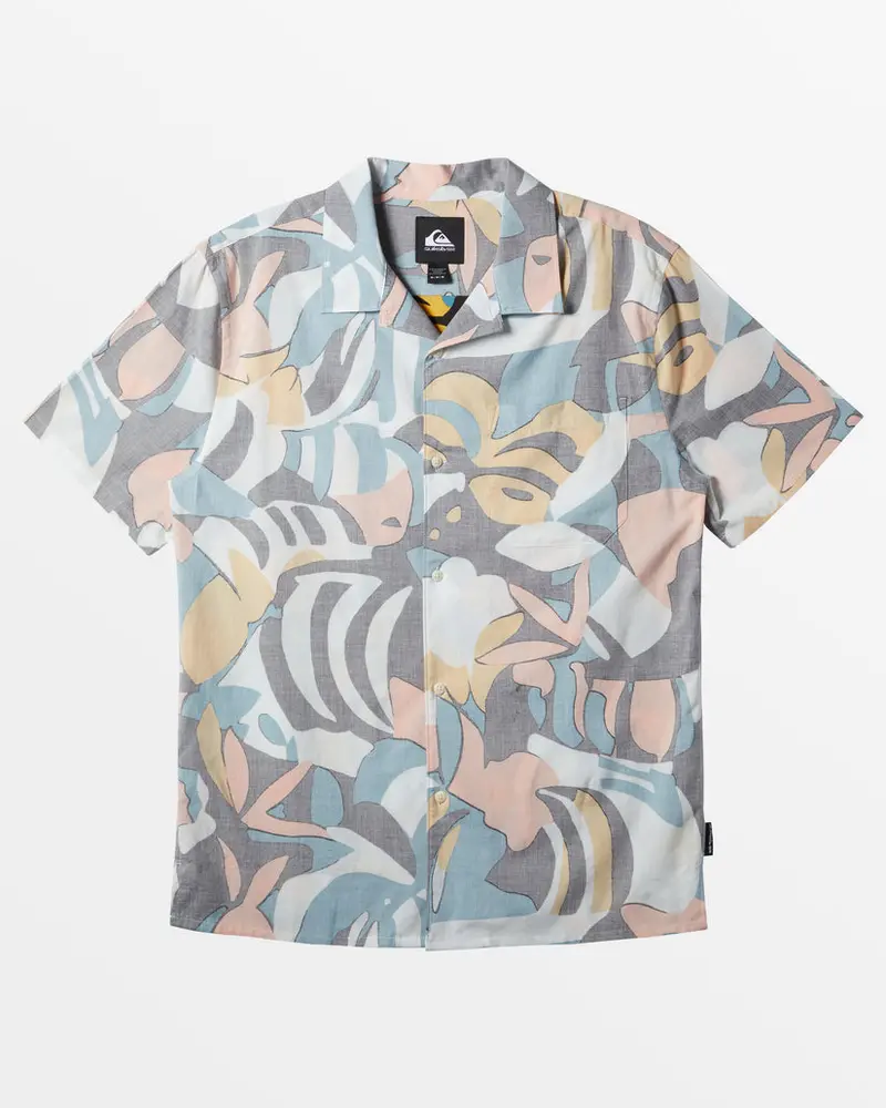Quiksilver Beach Club Casual Short-Sleeve Shirt – Larkspur 1