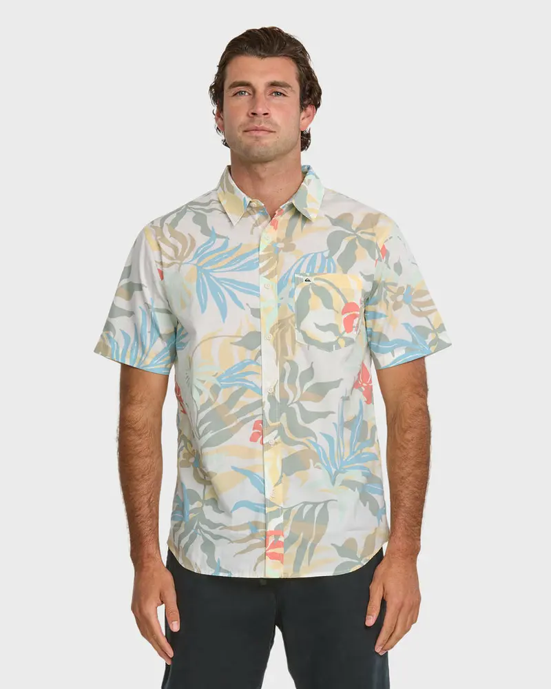 Quiksilver Blueweed Classic Shirt – Off-White Tone 1