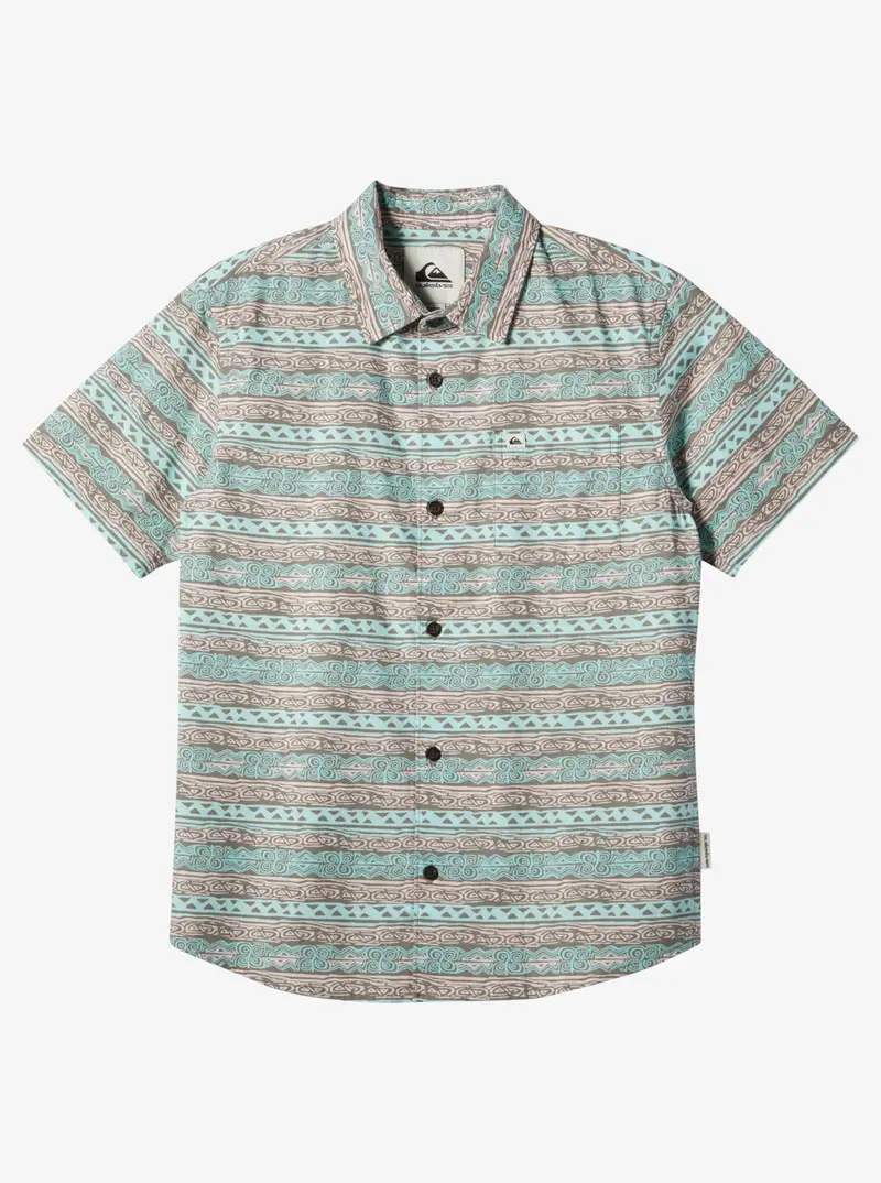 Quiksilver Boys Heritage Short-Sleeve Shirt – Tropical Peach 1