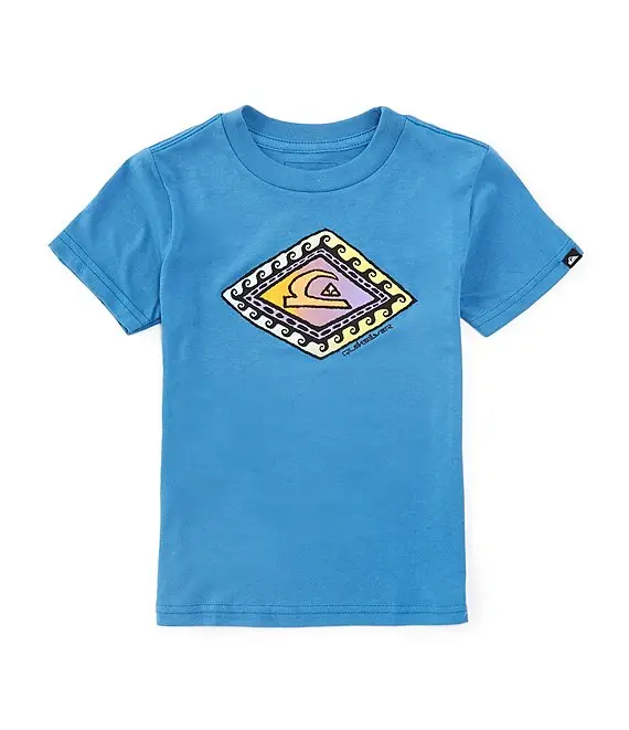 Quiksilver Boys' Markers Wave Graphic T-Shirt – Star Sapphire 1