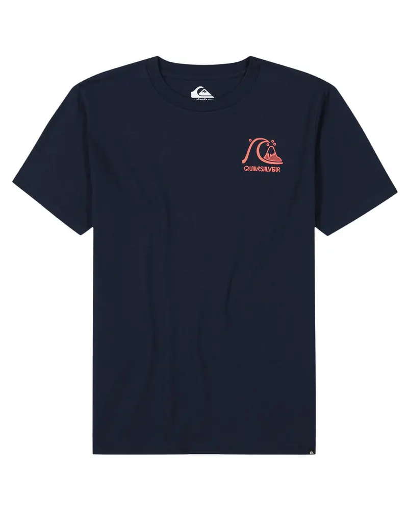 Quiksilver Boys Omni Checkered Short-Sleeve Tee – Dark Navy 1