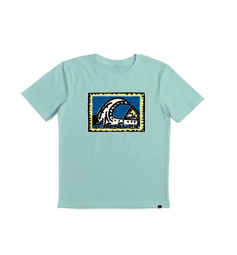 Quiksilver Boys’ Rad Heritage Graphic Tee – Beach Glass 1