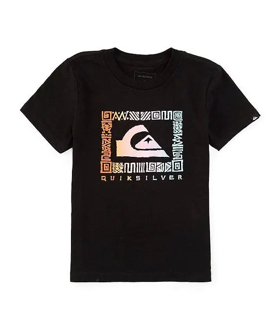 Quiksilver Boys Revival Vintage-Inspired Tee – Black 1