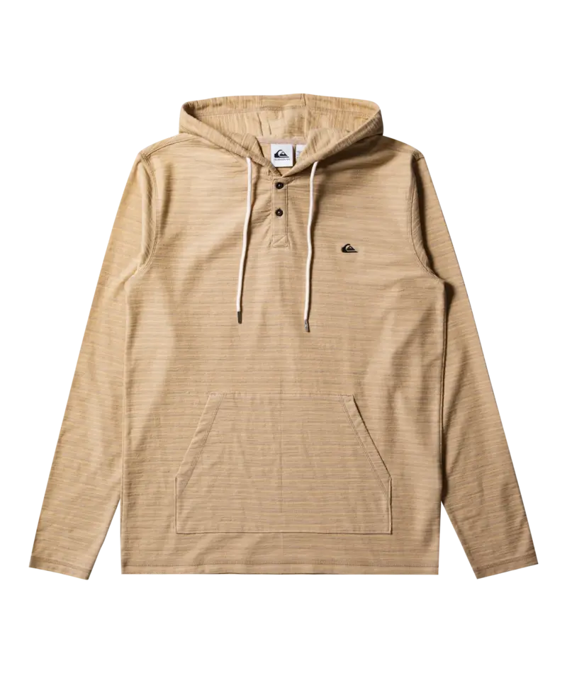 Quiksilver Carlton Long-Sleeve Hooded Shirt – Taos Taupe 1