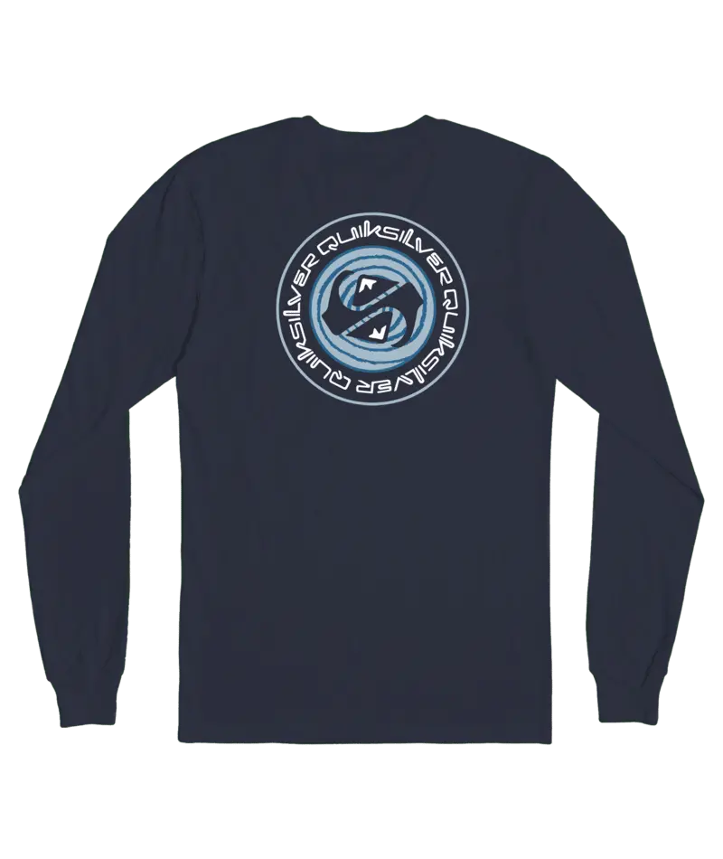 Quiksilver Circle Game Long-Sleeve Tee In Navy Blazer 1