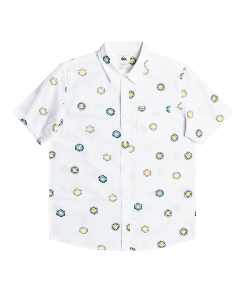 Quiksilver Cosmos Short-Sleeve Shirt In Snow White 1