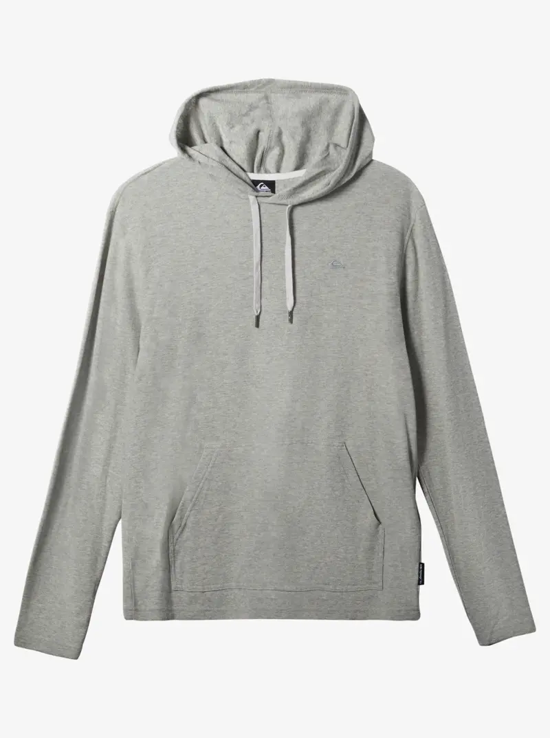 Quiksilver Drills Thermal Long-Sleeve Hooded Shirt In Grey Heather 1