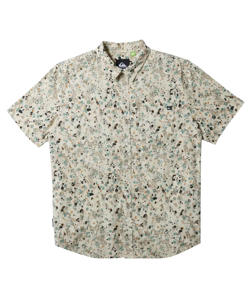 Quiksilver Fairway Classic Short-Sleeve Shirt – Oyster White 1