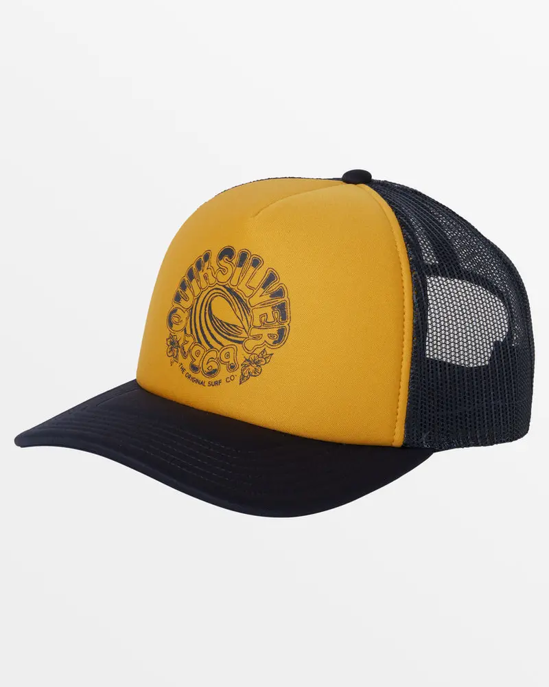 Quiksilver Foam Staller Snapback Hat – Mustard Yellow 1