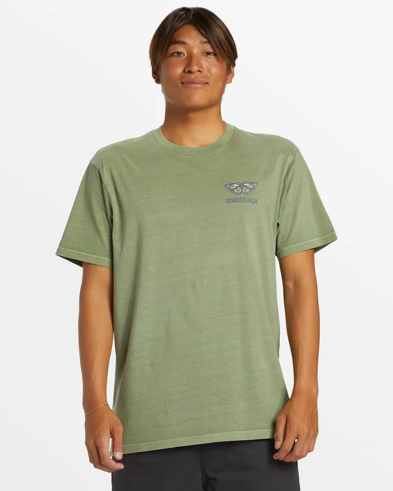 Quiksilver Harsh Mellow Graphic T-Shirt – Sea Spray Blue 1