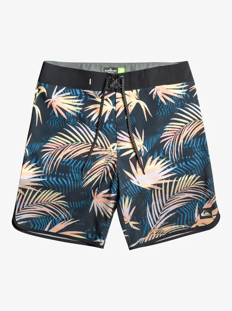 Quiksilver Highlite Scallop 19 Men'S Swim Trunks In Classic Black 1