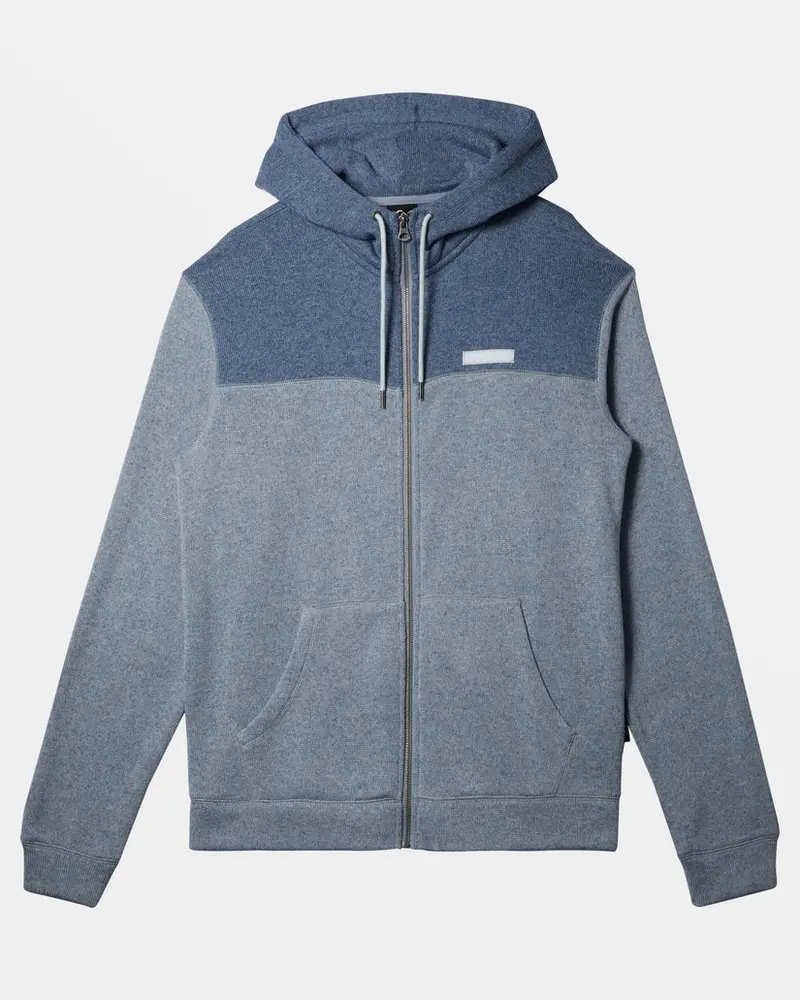 Quiksilver Keller Block Zip Hoodie In Ice Flow Heather 1