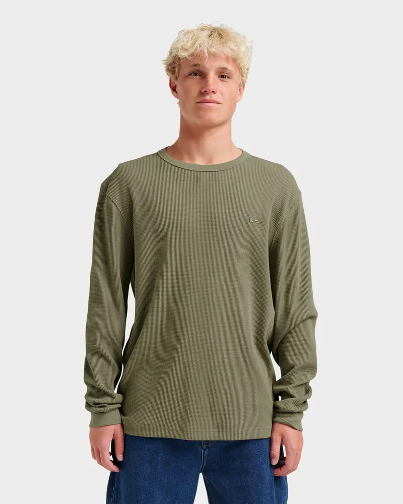 Quiksilver Nelson Thermal Long-Sleeve Shirt – Fallen Rock Pattern 1