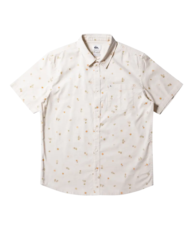 Quiksilver Peaceful Rave Short-Sleeve Shirt – Birch 1