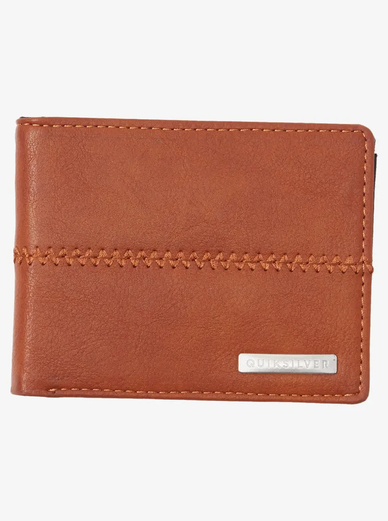 Quiksilver Stitchy 3-Pocket Rfid-Blocking Wallet – Rubber Finish 1