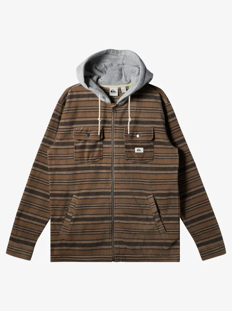 Quiksilver Super Swell Long-Sleeve Shirt In Major Brown 1