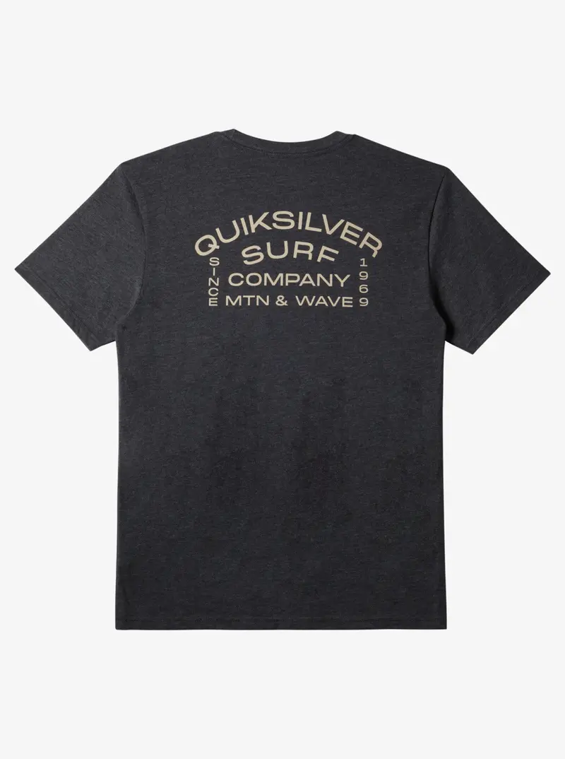 Quiksilver Surf Lockup Modern Fit T-Shirt In Charcoal Heather 1