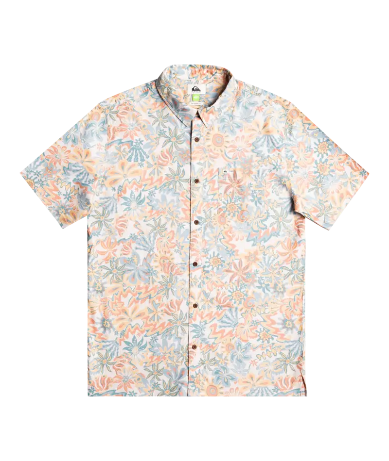 Quiksilver Surfadelica Short-Sleeve Shirt – Birch Neutral 1